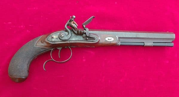 A fine Flintlock Duelling pistol for sale, made by Innes of Edinburgh. Circa 1790-1810. Ref 3247